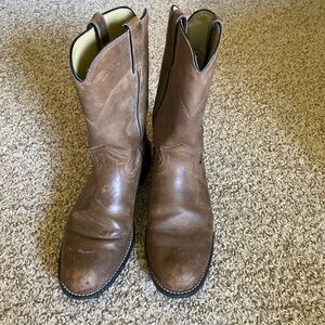 Justin Boots Basics Brown JBL 3001 Size 9 B Mens Western Cowboy Round Toe